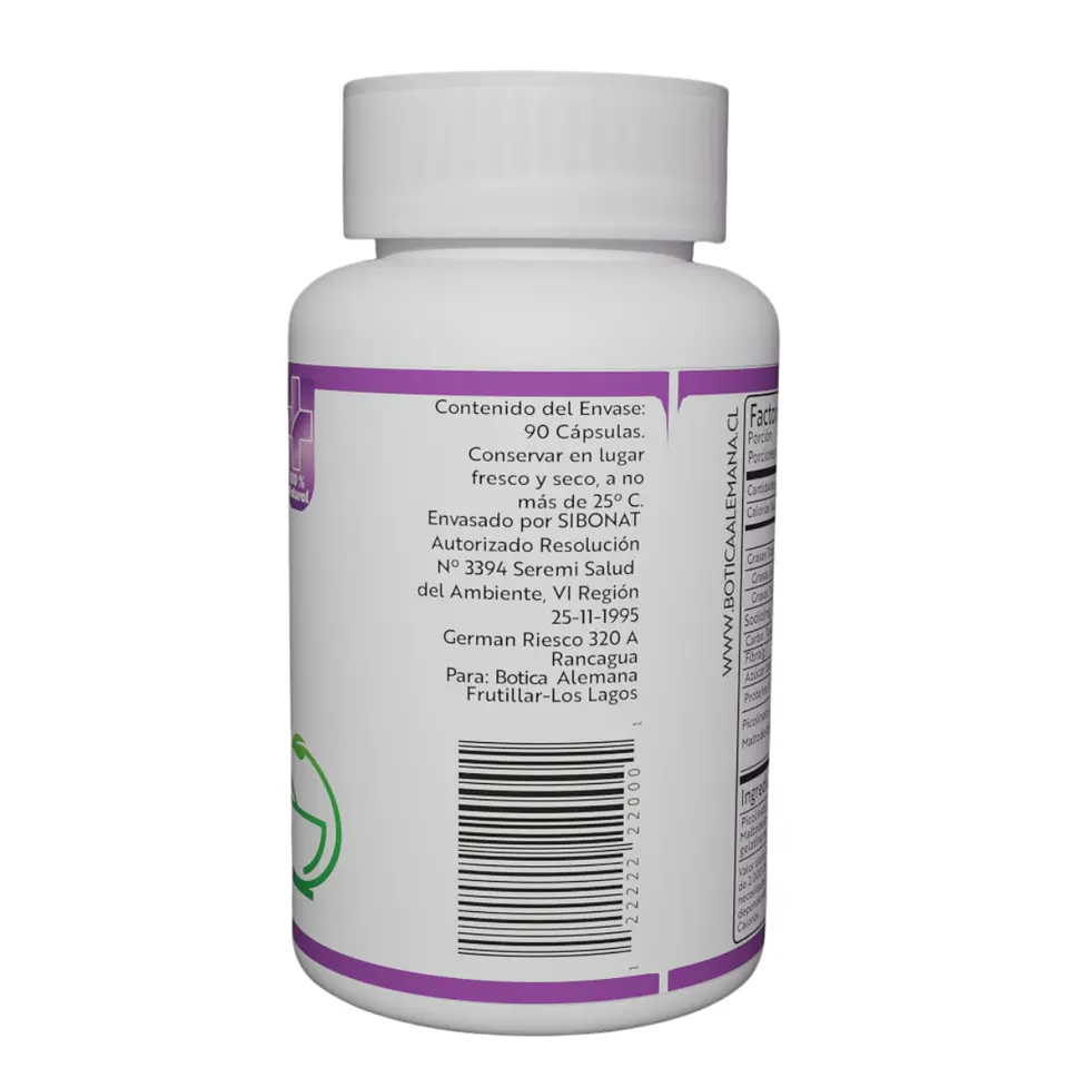 Cromo Plus, 90 cápsulas 365 mg 3