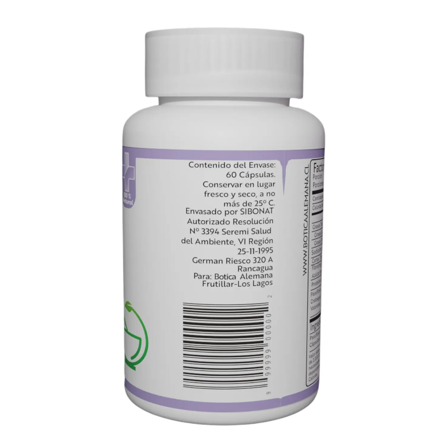 Passifor, 60 cápsulas 365 mg 3