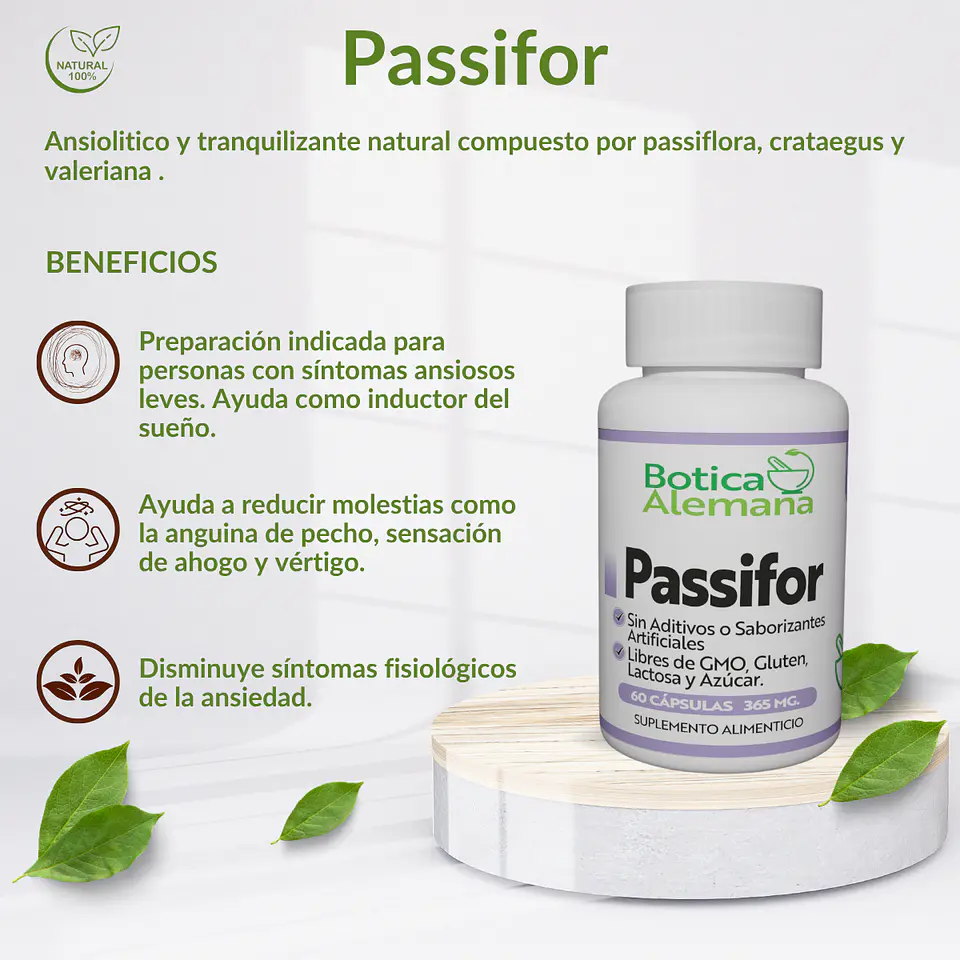 Passifor, 60 cápsulas 365 mg 4