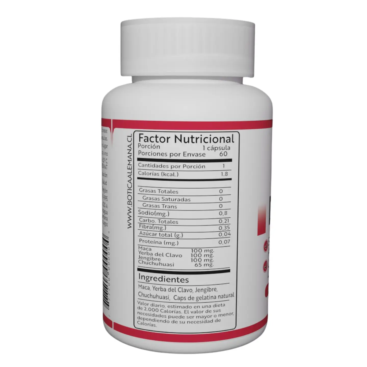 Dinaminat, Potenciador Sexual, 60 cápsulas 365 mg 2