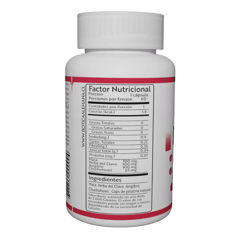 Dinaminat, Potenciador Sexual, 60 cápsulas 365 mg 2
