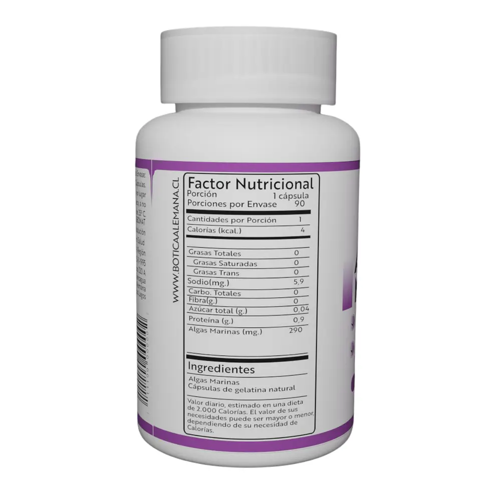 Algas Marinas, 90 cápsulas  290 mg 2