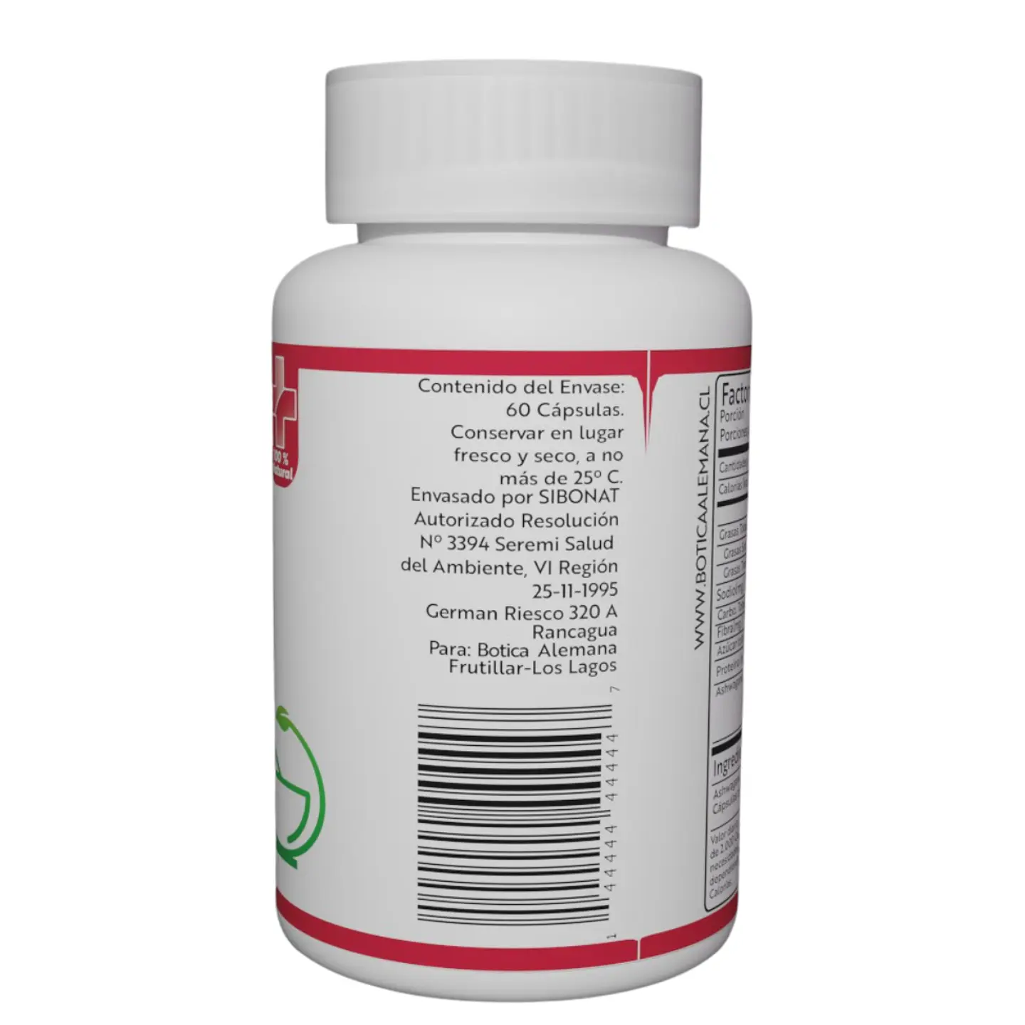 Ashwagandha, 60 cápsulas 450 mg 3