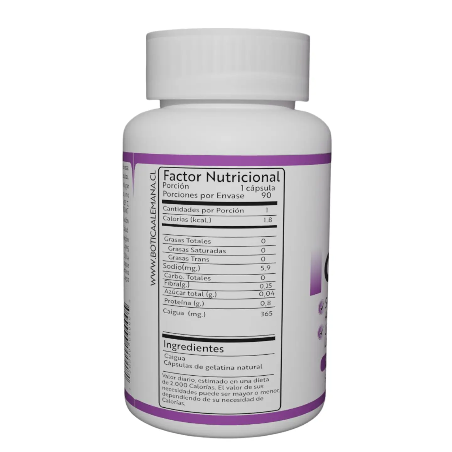 Caigua, 90 cápsulas 365 mg 2