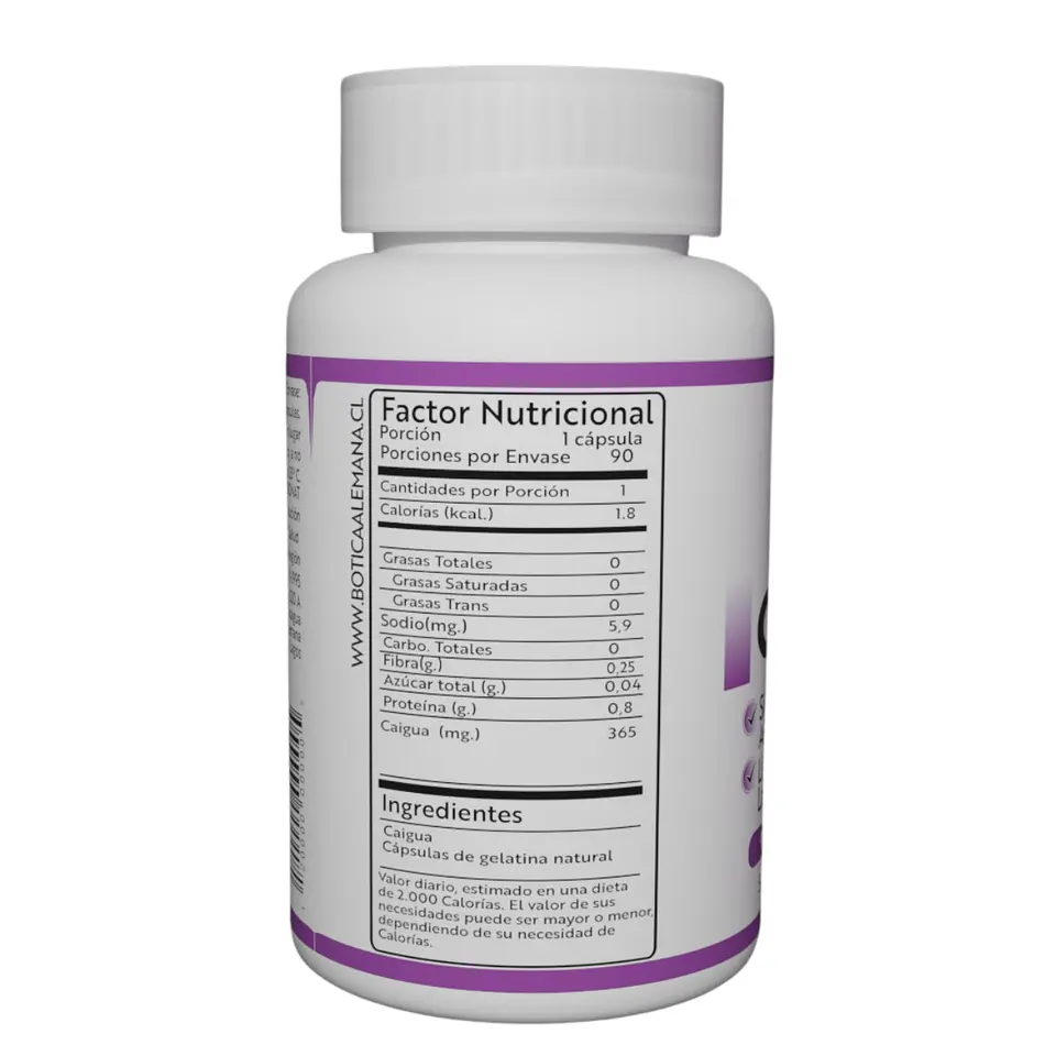 Caigua, 90 cápsulas 365 mg 2