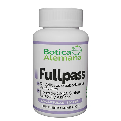 Fullpass, tranquilzante natural, 60 cápsulas 365  mg