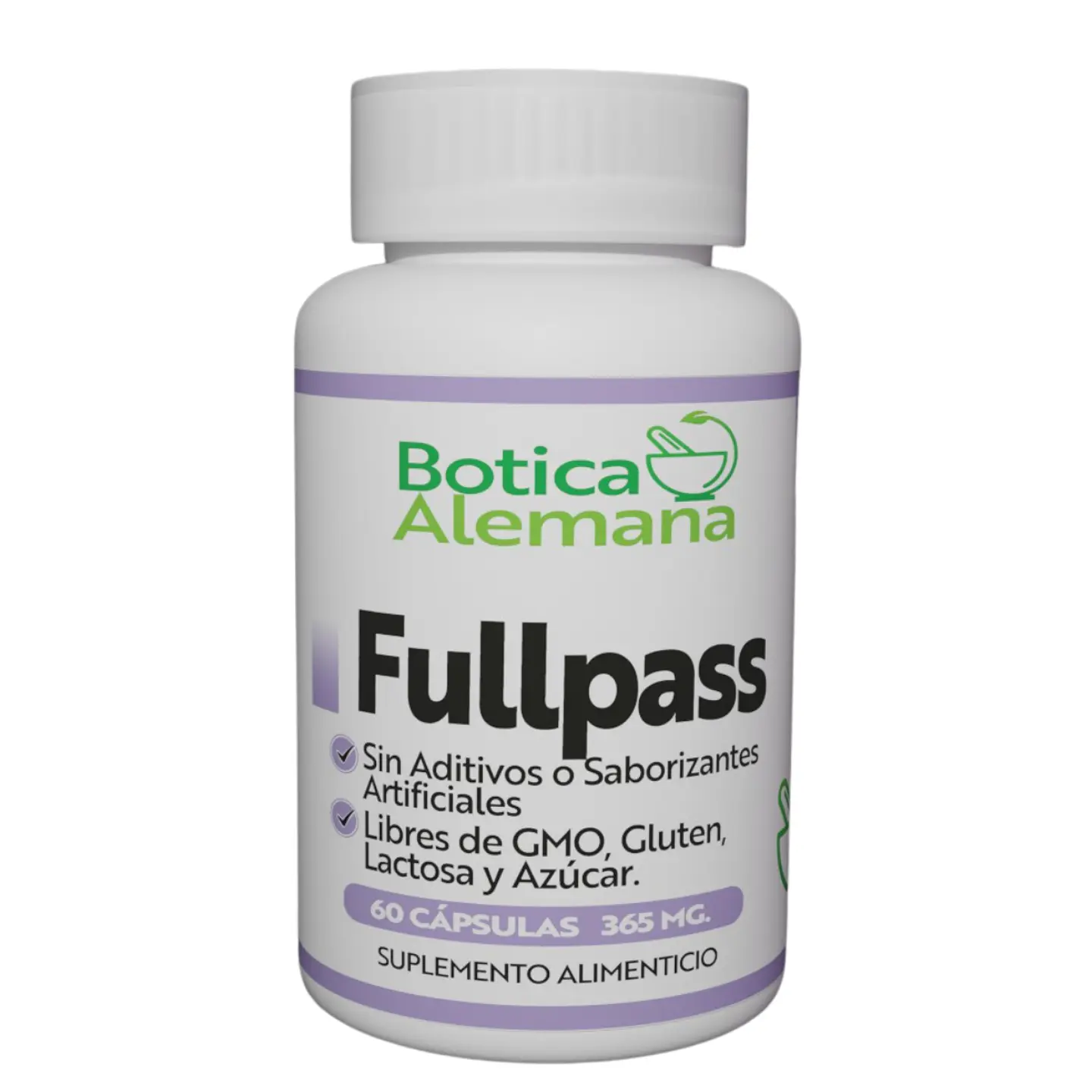 Fullpass, tranquilzante natural, 60 cápsulas 365  mg 1