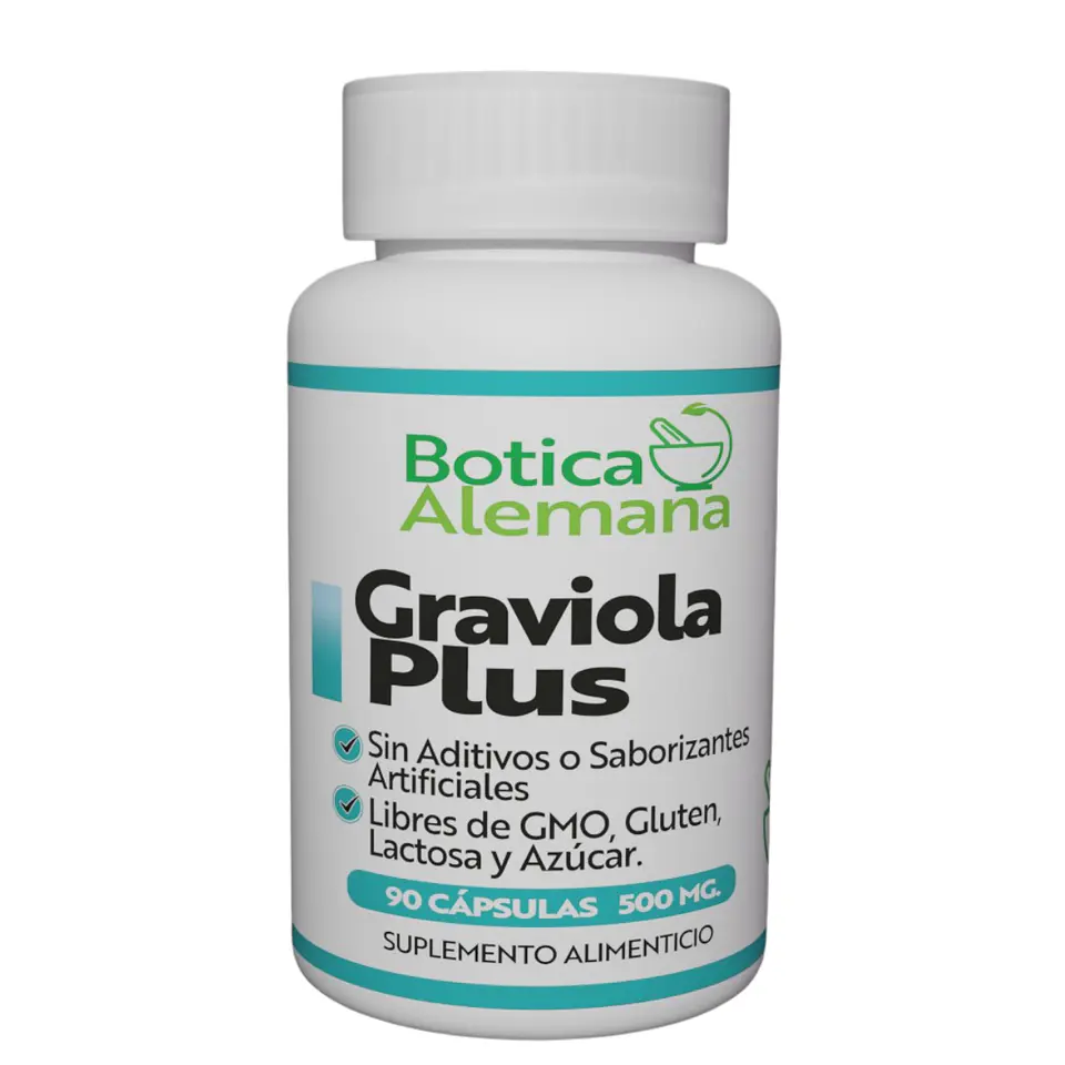 Graviola Plus, 90 cápsulas 500 mg 1