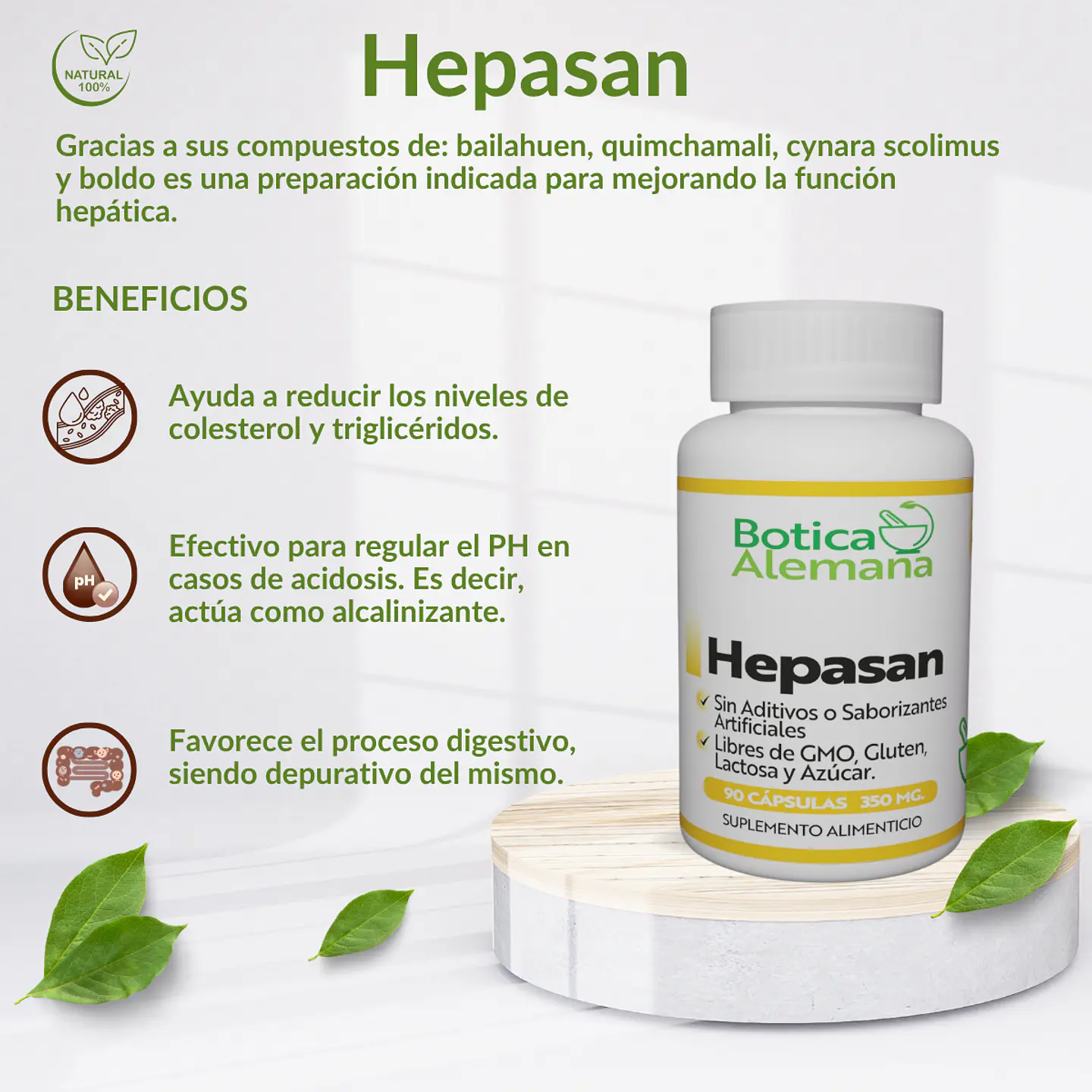 Hepasán, 90 cápsulas 350 mg 4