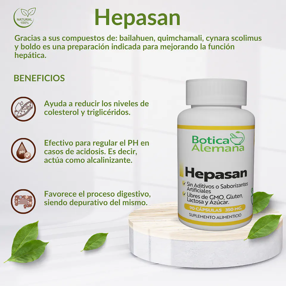 Hepasán, 90 cápsulas 350 mg 4