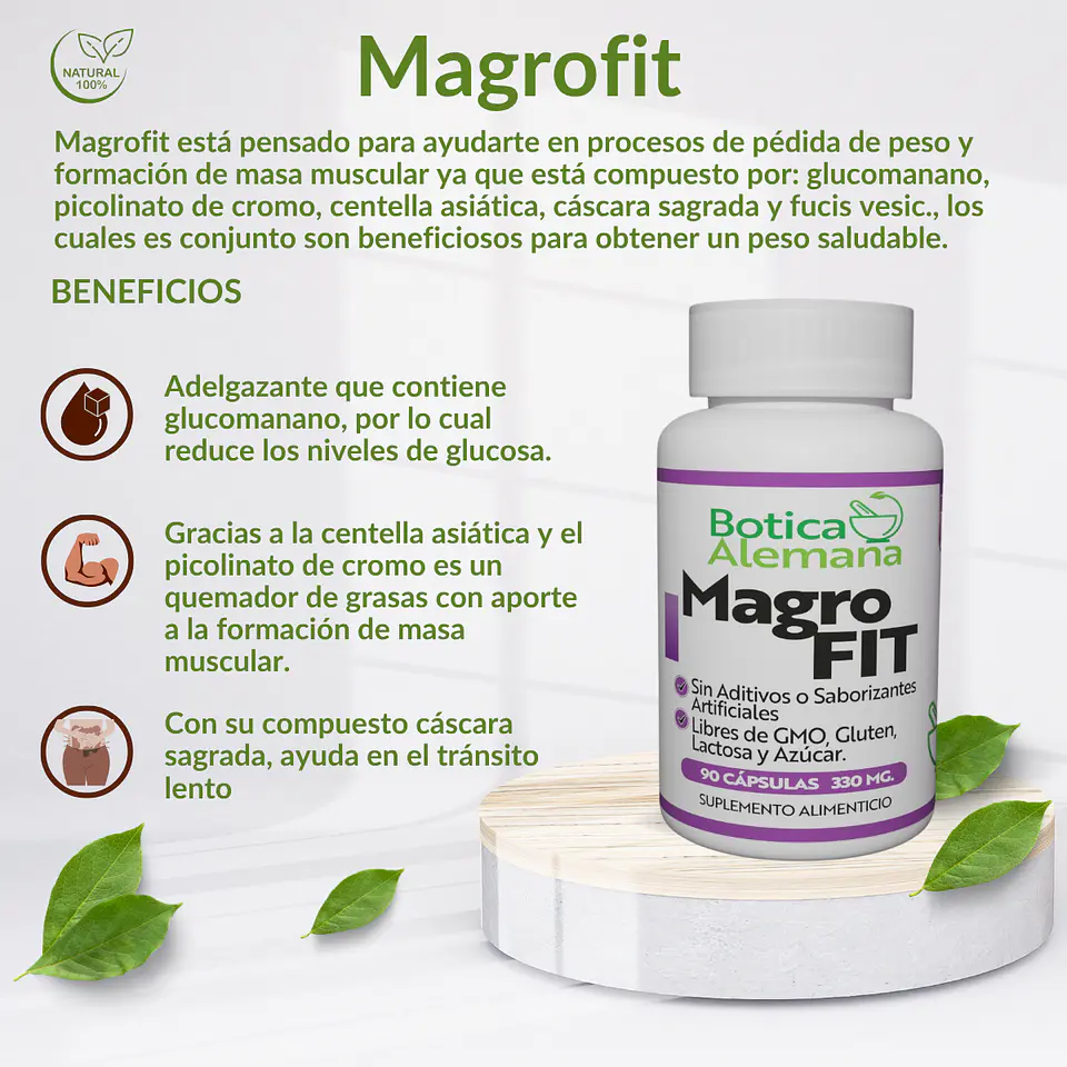 Magrofit, 90 cápsulas 330 mg 4