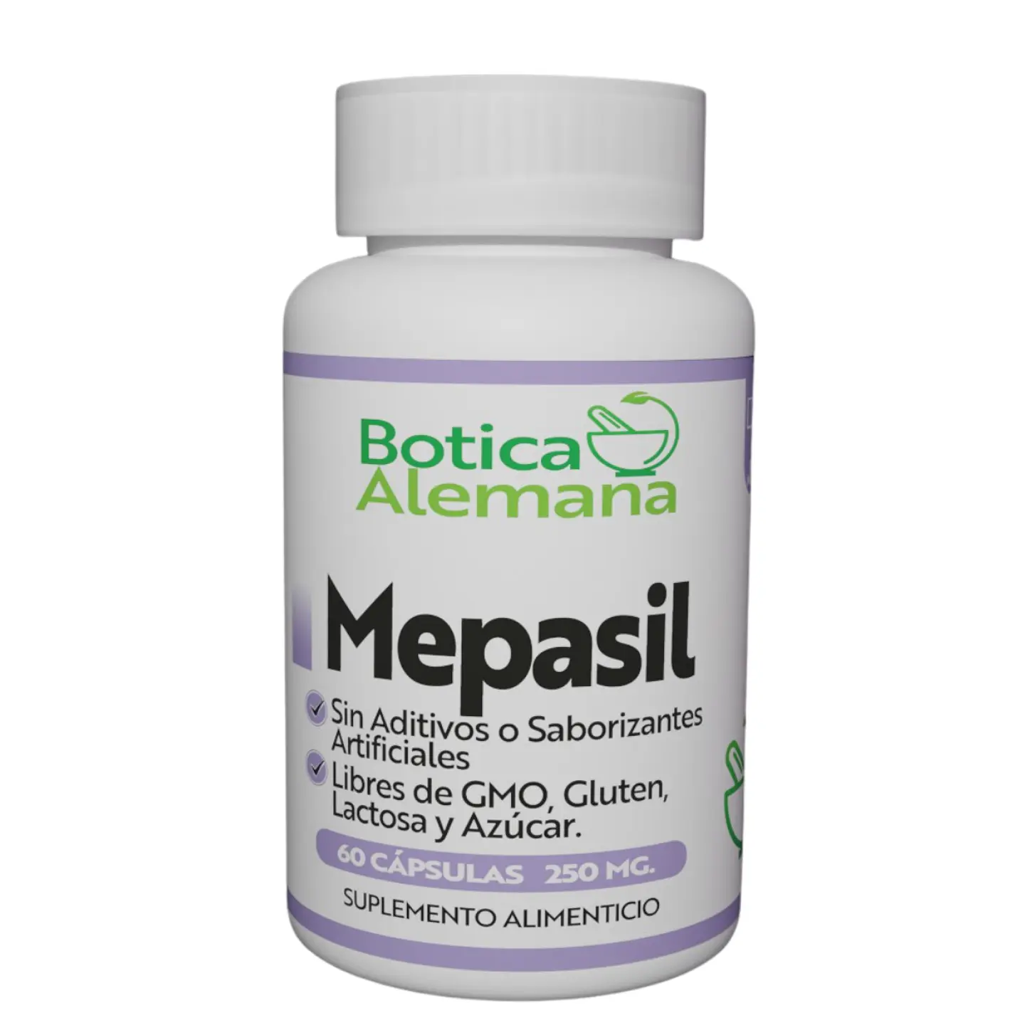 Mepasil, 60 cápsulas 250 mg 1