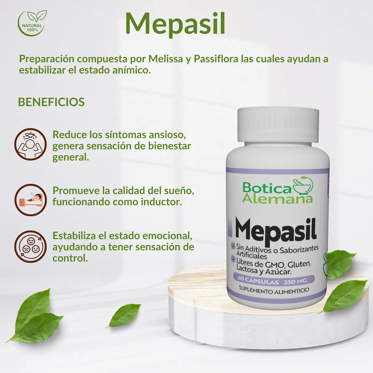Mepasil, 60 cápsulas 250 mg 4