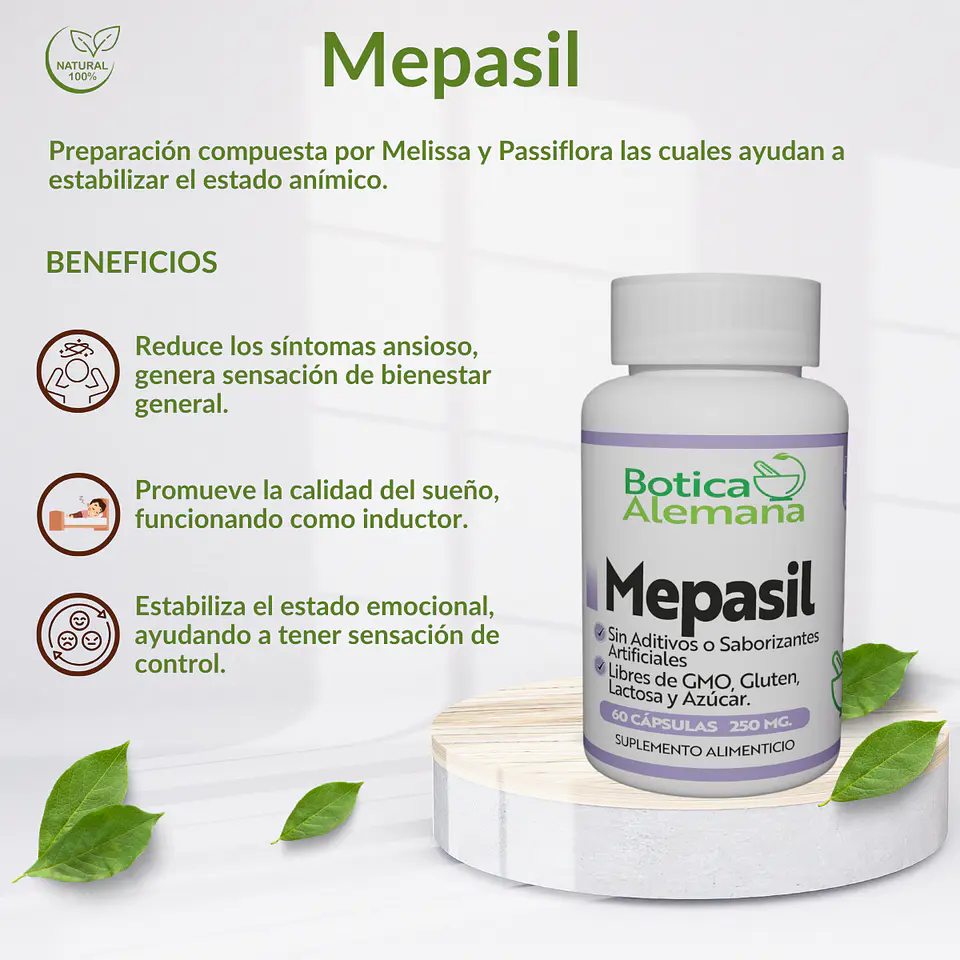 Mepasil, 60 cápsulas 250 mg 4