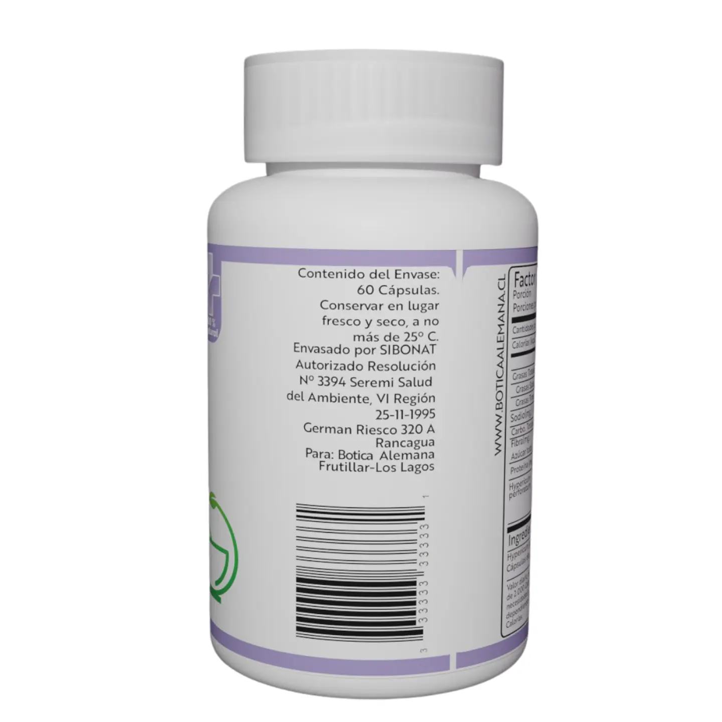 Hypericum, 60 cápsulas 250 mg 3