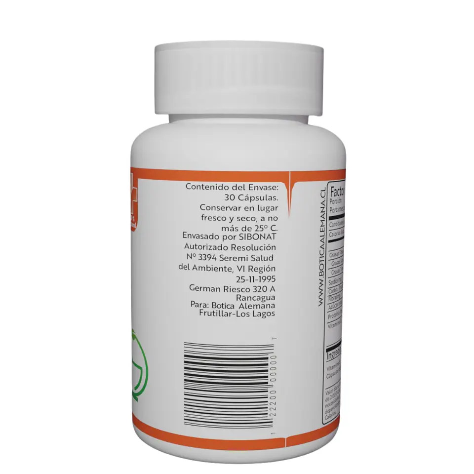 Vitamina E, 30 cápsulas 400 UI 3
