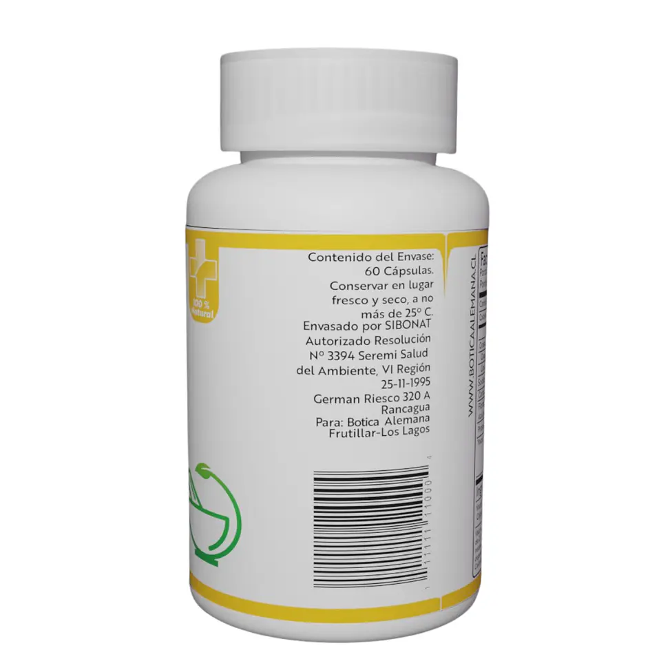Yacón, 60 cápsulas 500 mg 3