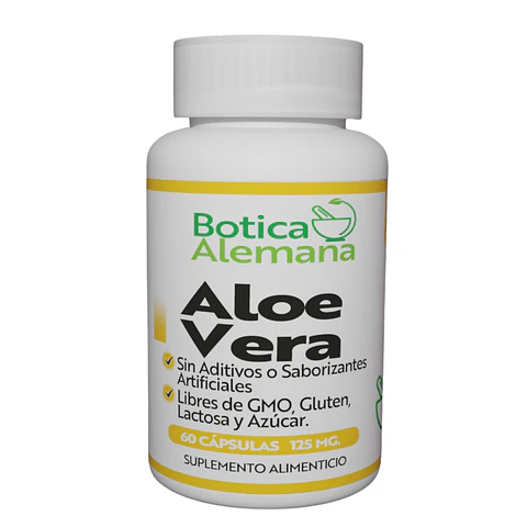 Aloe Vera, 60 cápsulas 125 mg