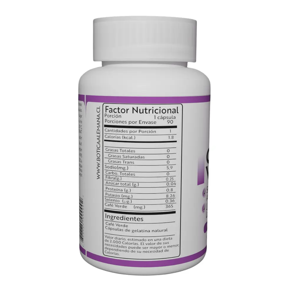 Café Verde, 90 cápsulas 365 mg 2