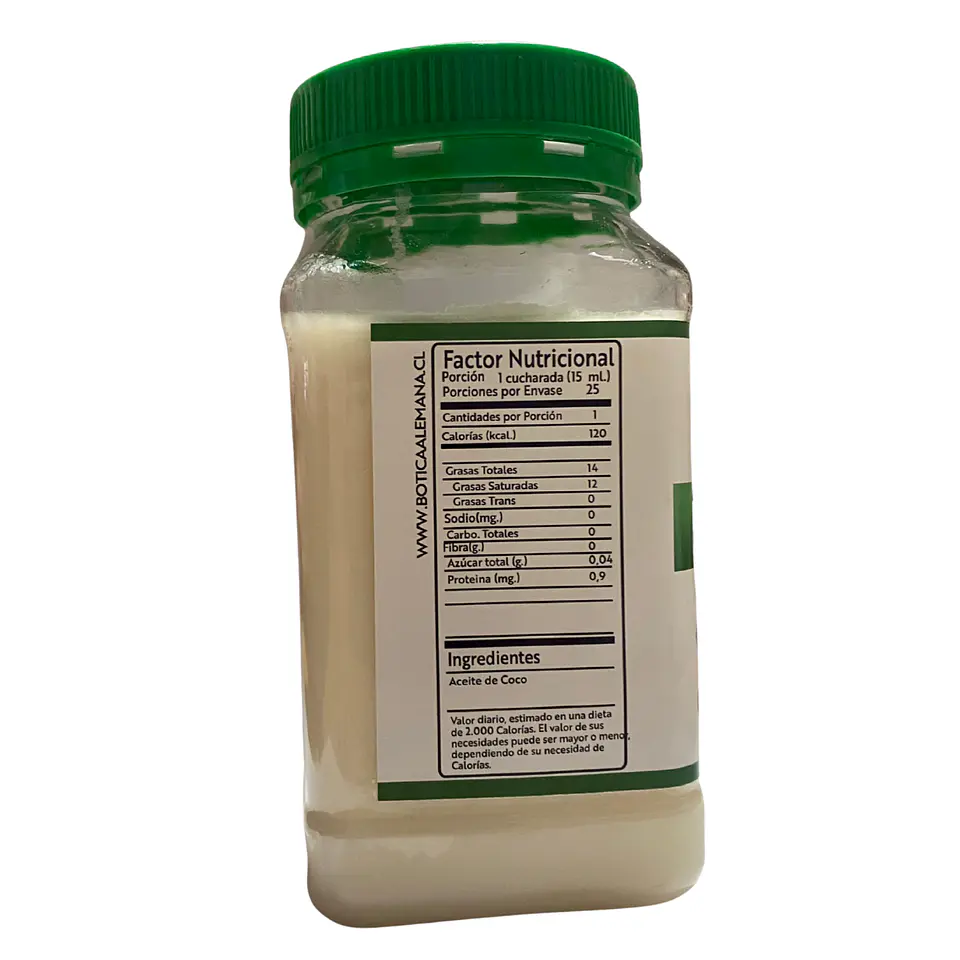 Aceite de Coco prensado en frío, 400 ml. 100% Orgánico y Natural 3