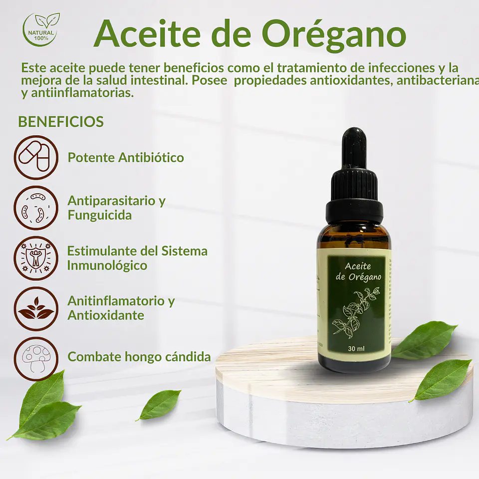 Aceite de coco 400 ml. + Aceite de Orégano 30 ml.  3