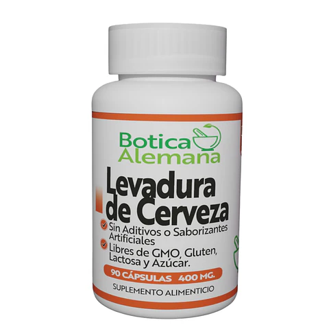 Levadura de Cerveza, 90 cápsulas 400 mg