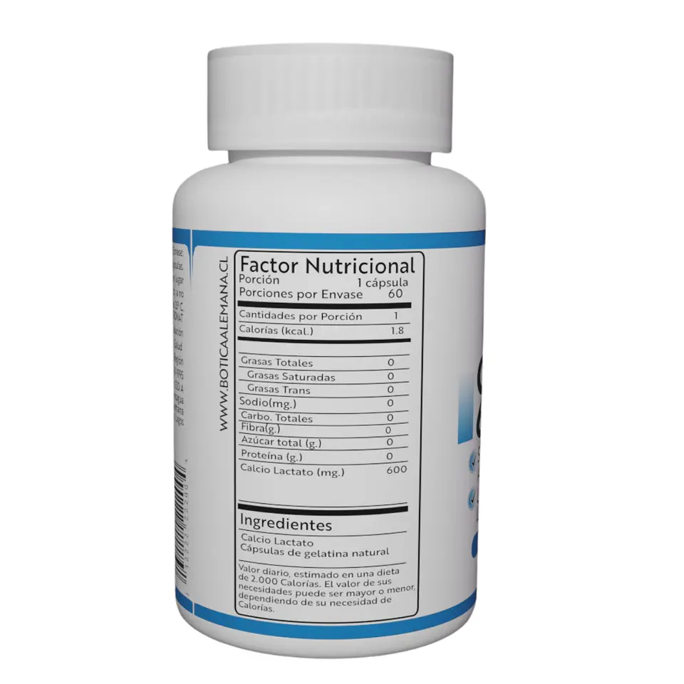Calcio 600, 60 cápsulas 600 mg 2