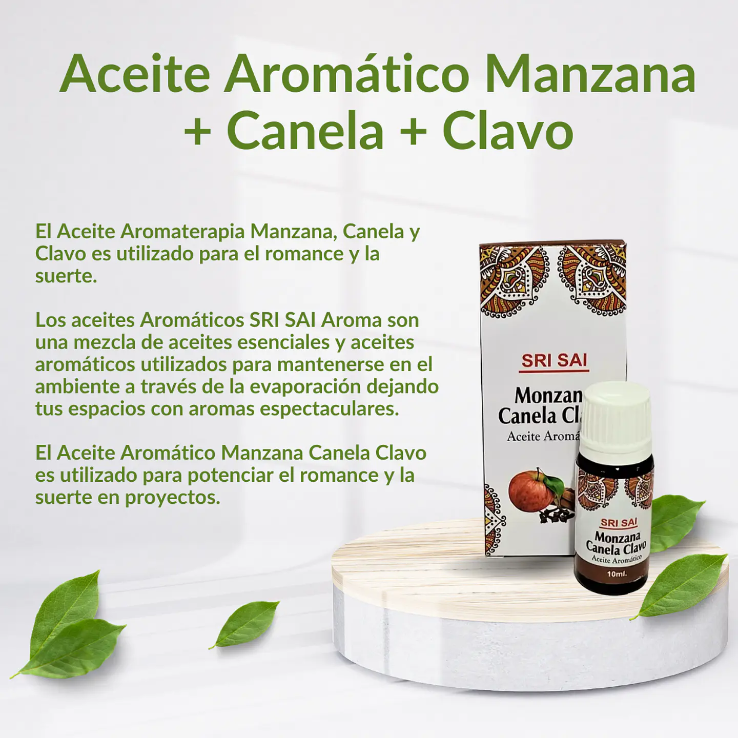 Aceite Aromático de Manzana, canela y clavo, 10 ml 3