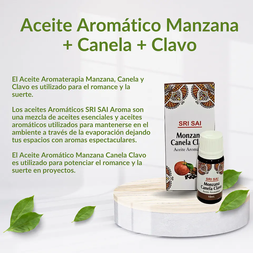 Aceite Aromático de Manzana, canela y clavo, 10 ml 3