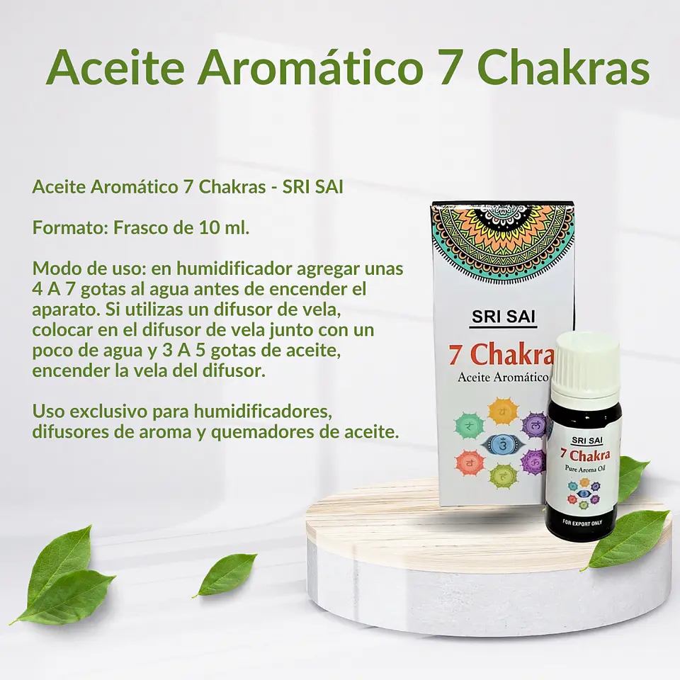 Aceite Aromático 7 Chakras, 10 ml. 2
