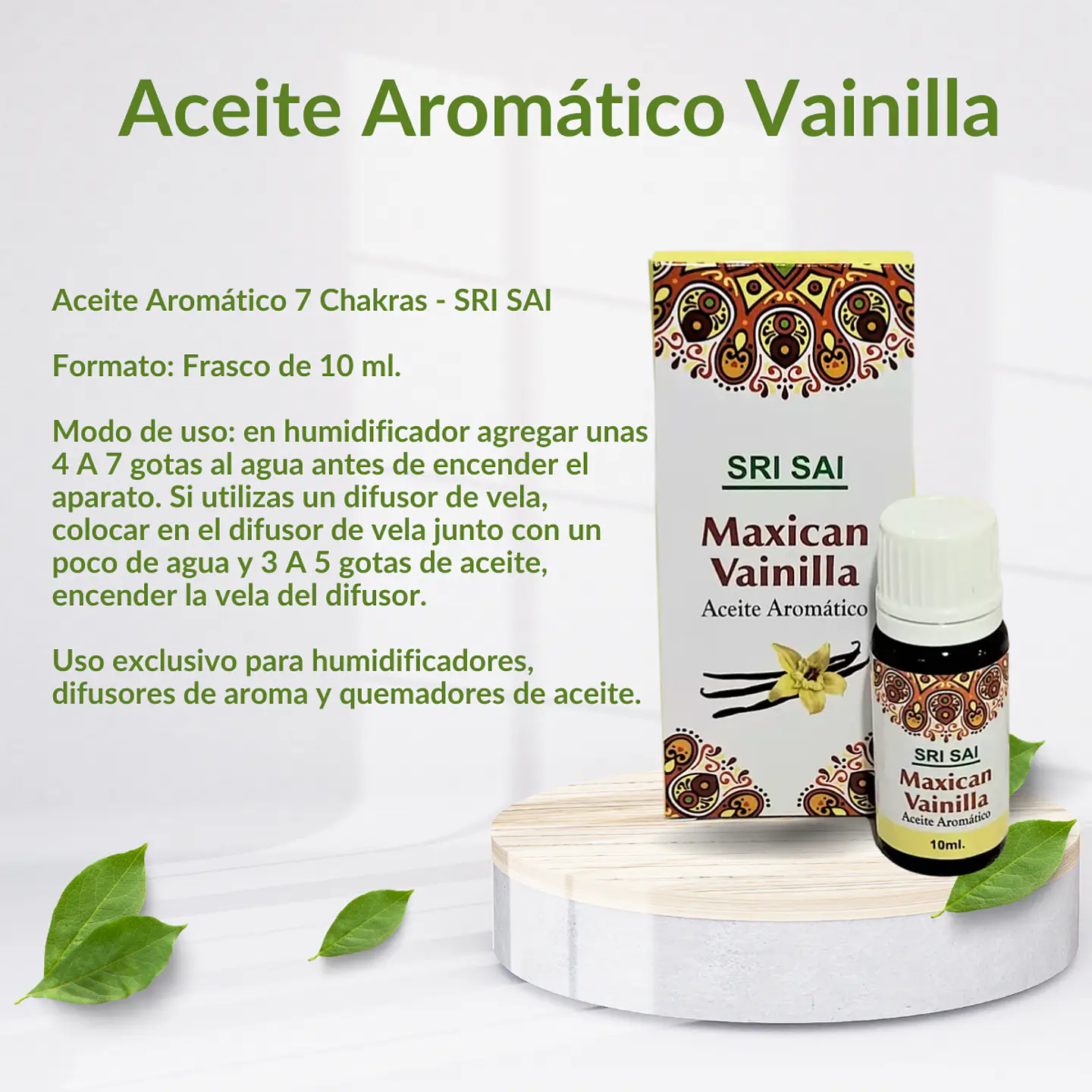 Aceite Aromático de Vainilla, 10 ml. 2