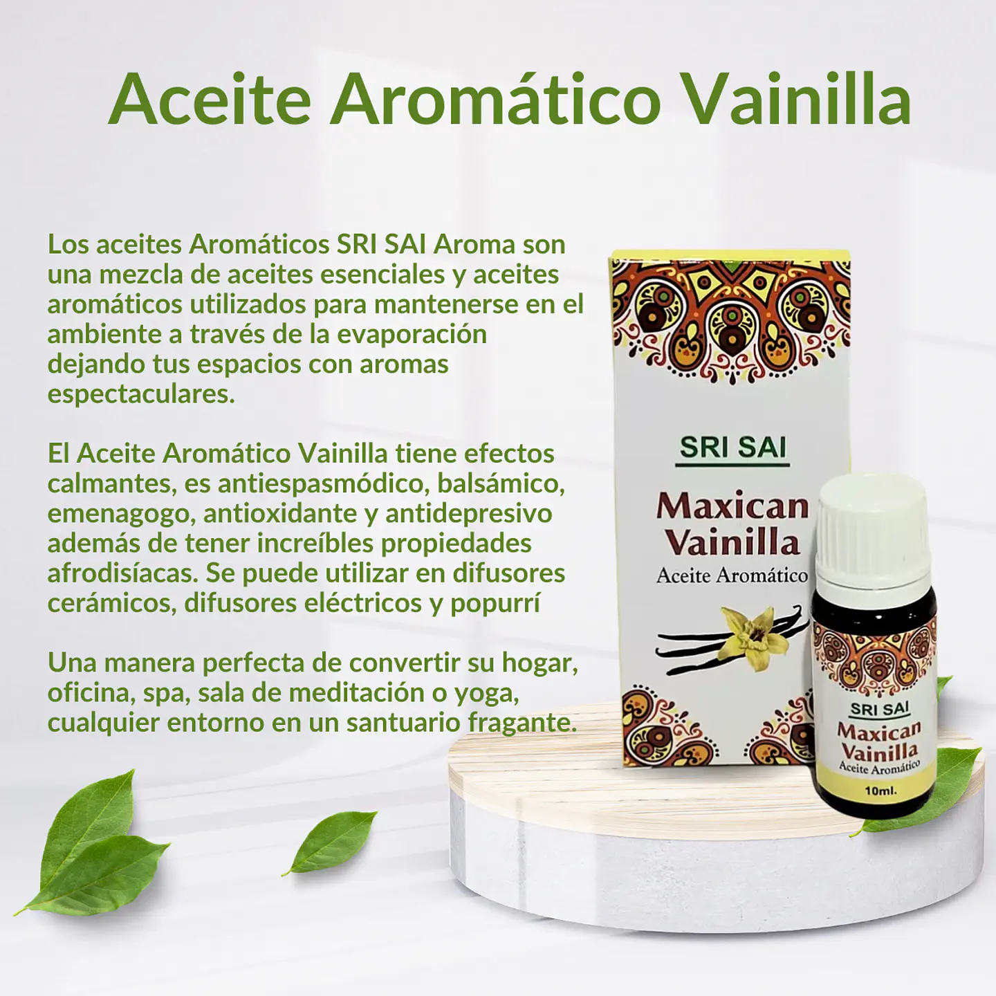 Aceite Aromático de Vainilla, 10 ml. 3