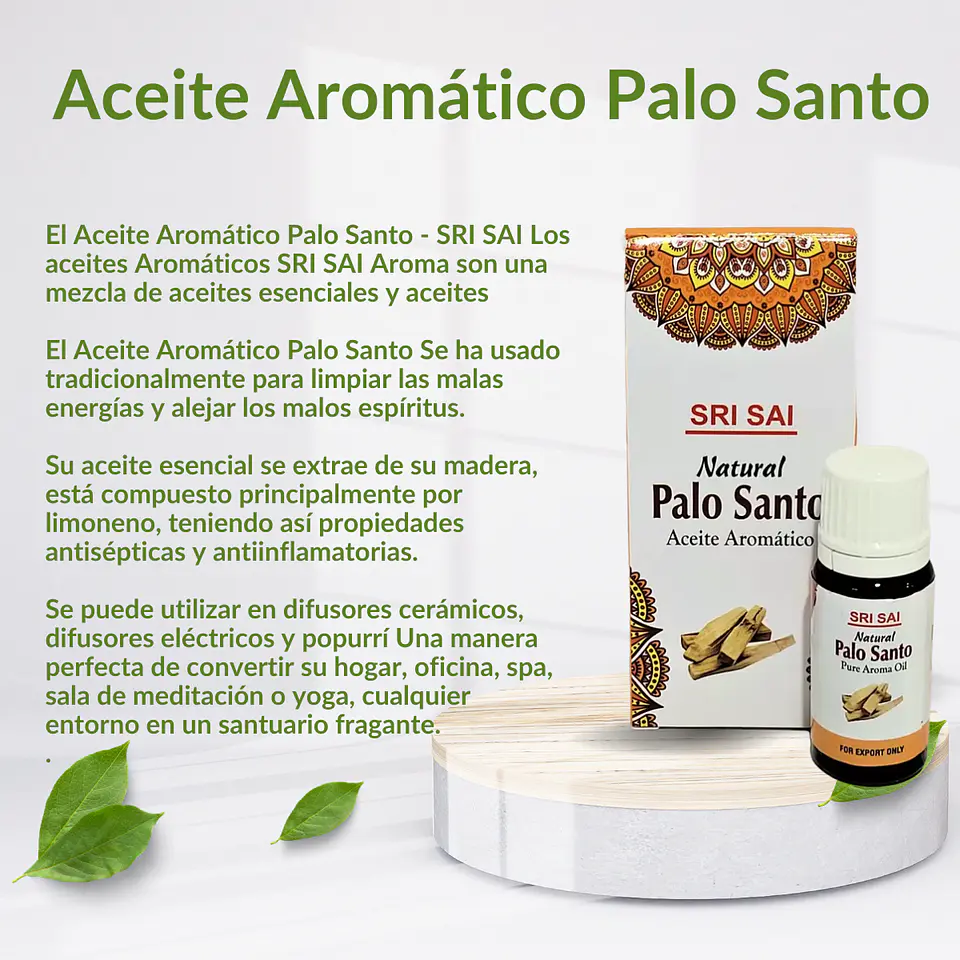 Aceite Aromático de Palo Santo, 10 ml. 3
