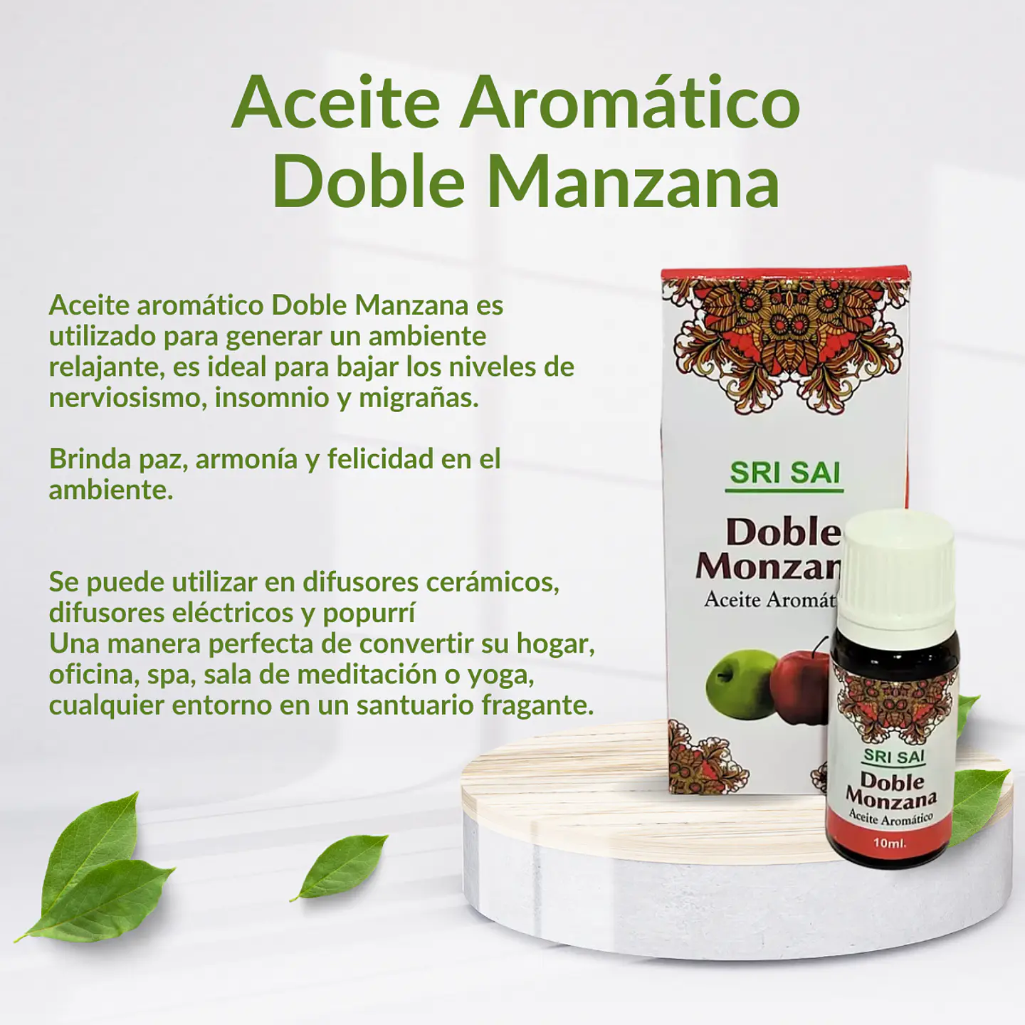 Aceite Aromático Doble Manzana, 10 ml. 3