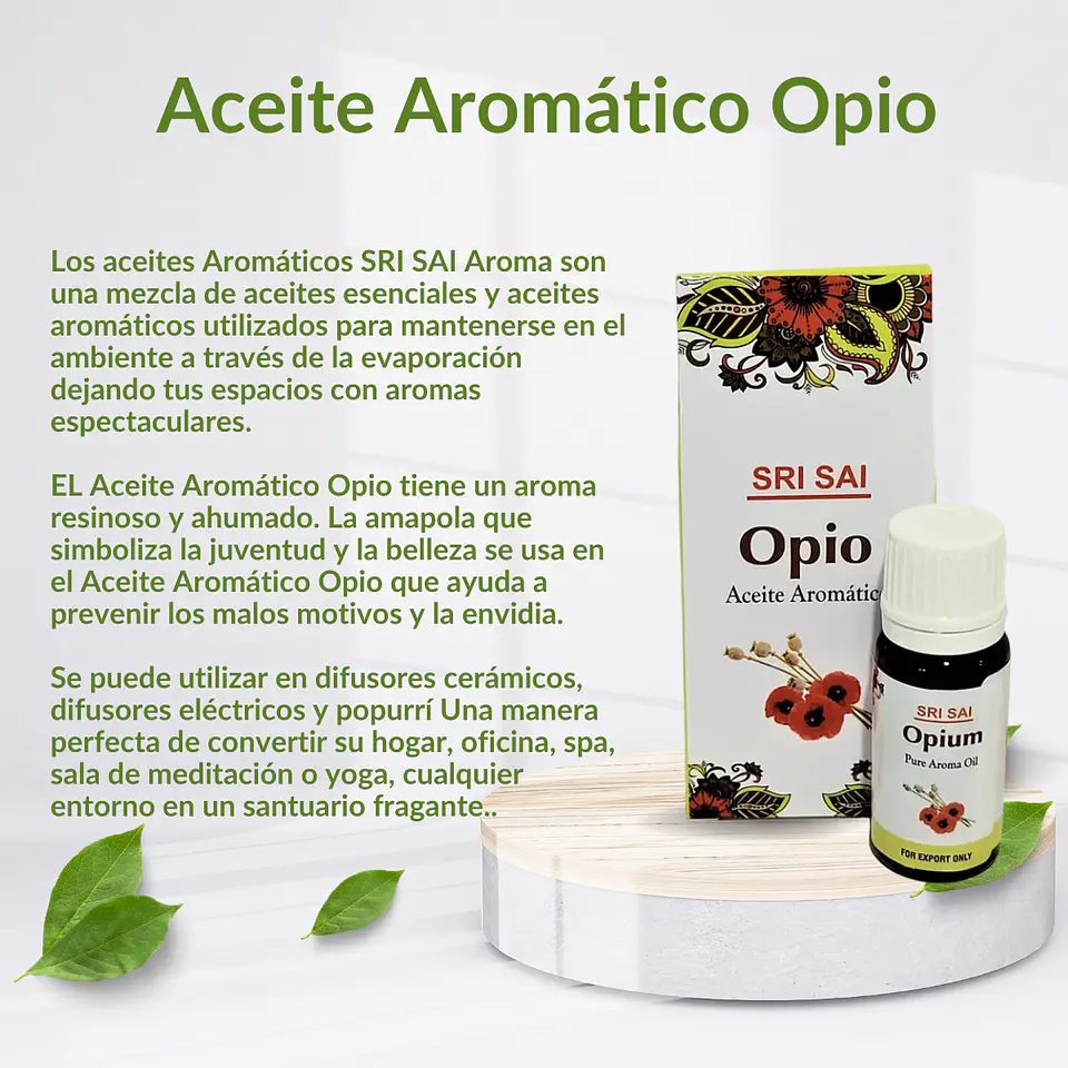 Aceite Aromático de Opio, 10 ml. 2