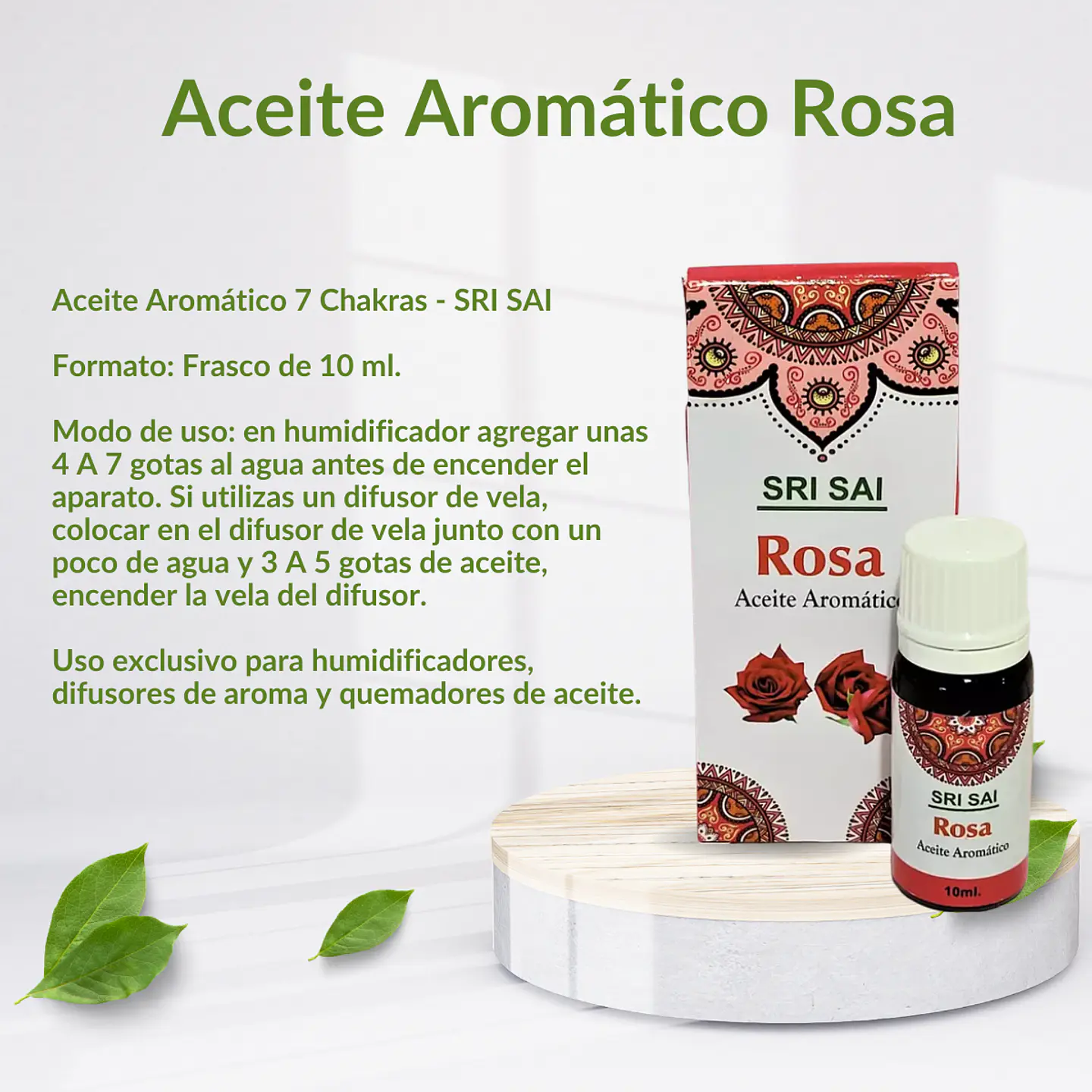 Aceite Aromático de Rosa, 10 ml. 2
