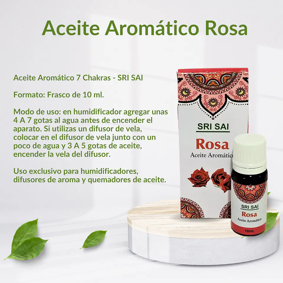 Aceite Aromático de Rosa, 10 ml. 2