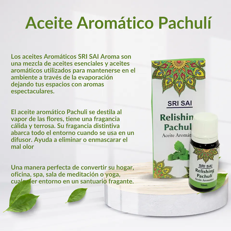 Aceite Aromático Pachulí, 10 ml. 3