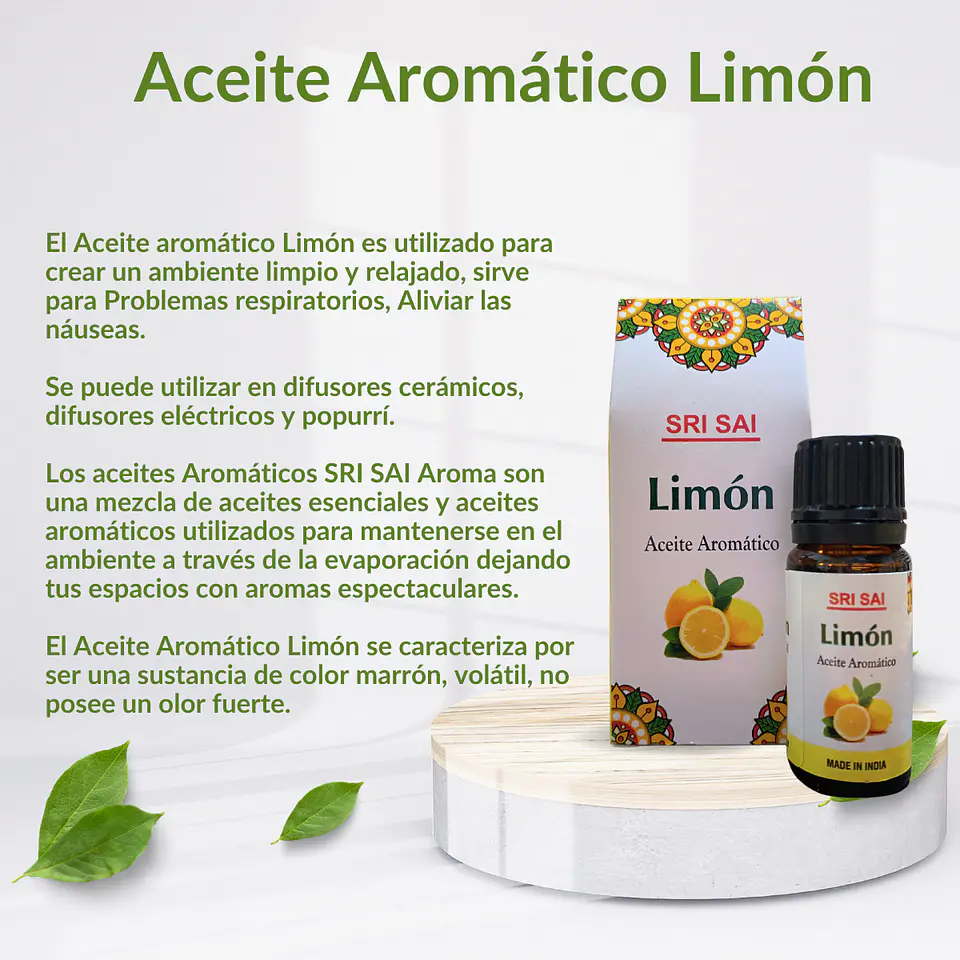 Aceite Aromático Limón, 10 ml 3