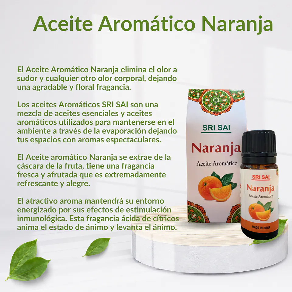 Aceite Aromático Naranja, 10 ml. 3