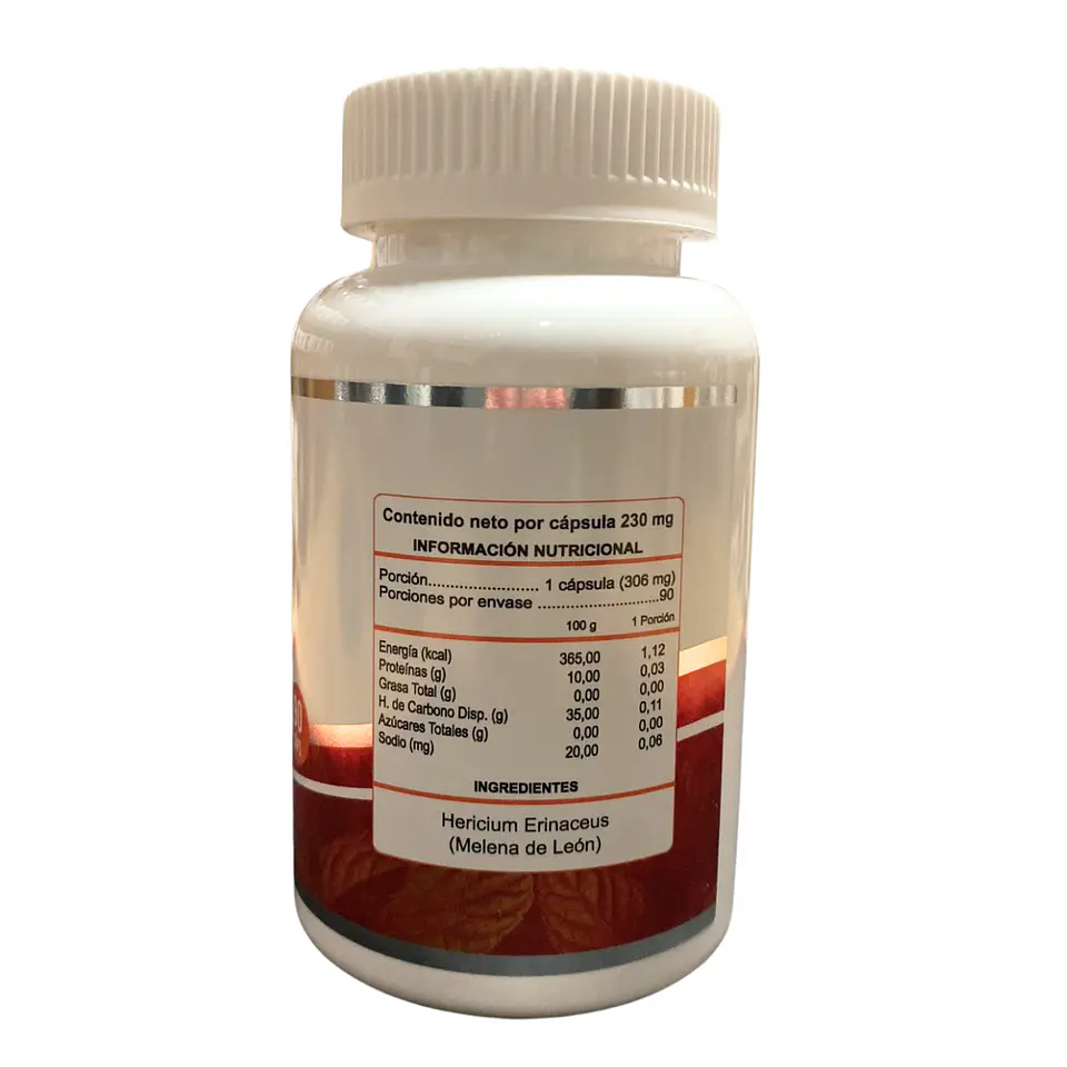 Melena de León, 90 cápsulas 230 mg. 2