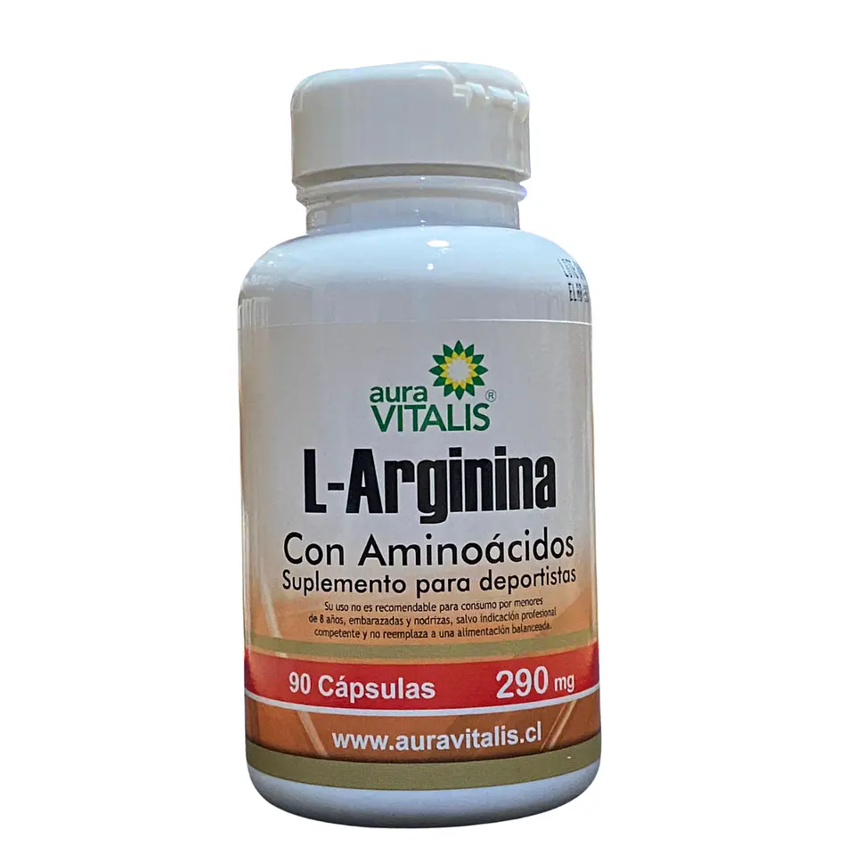 L-Arginina, 90 cápsulas 290 mg. 1