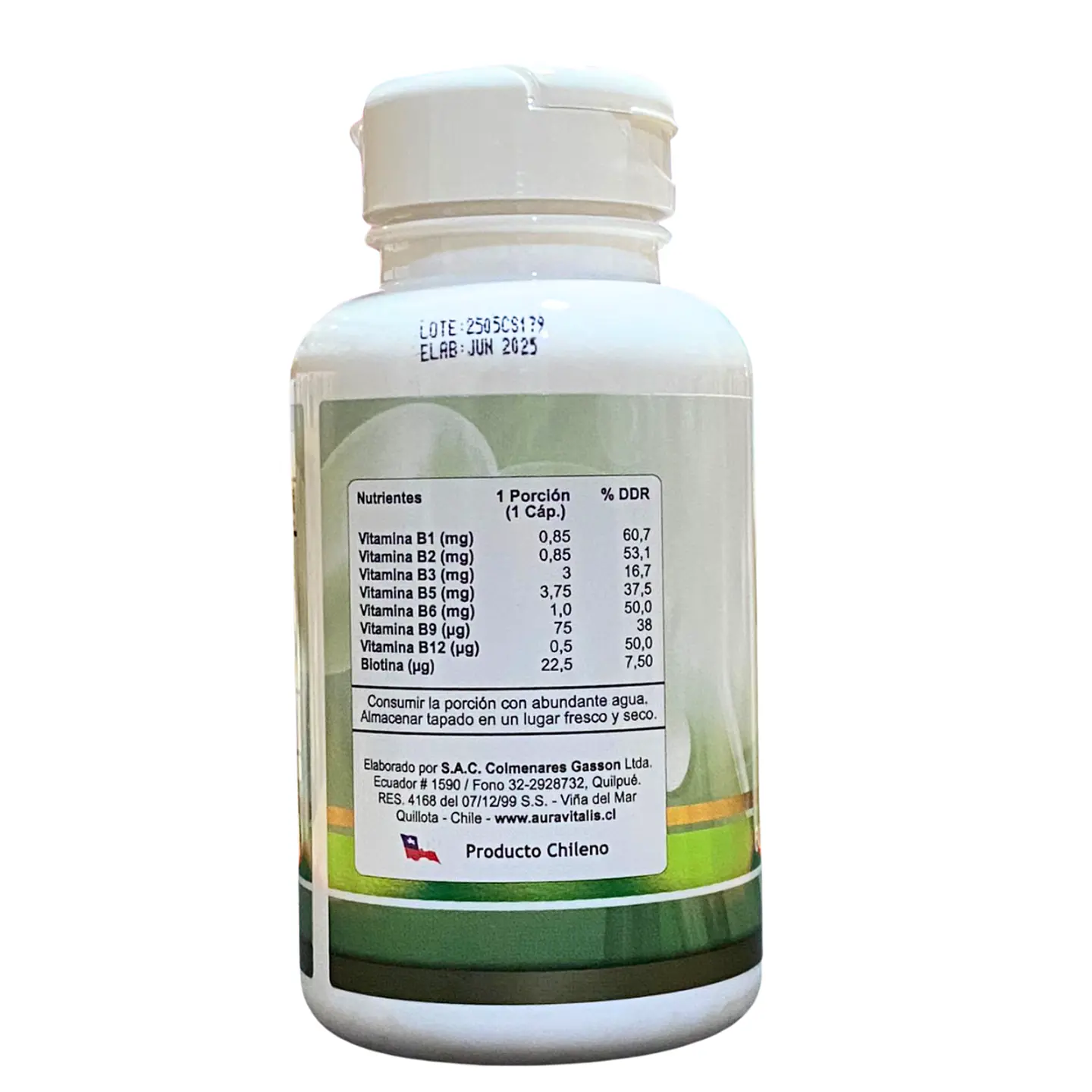 Complejo Multivitamínico B, 60 cápsulas 300 mg. 2