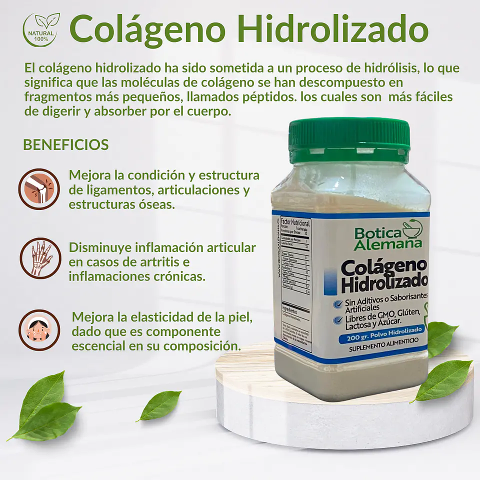 Colágeno Hidrolizado en polvo 200 gramos 4
