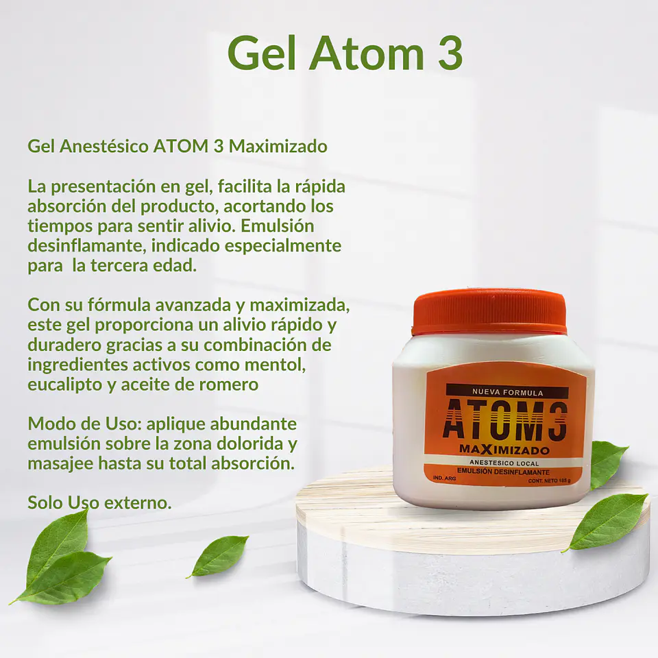 Gel Atom. 185 gr. 2