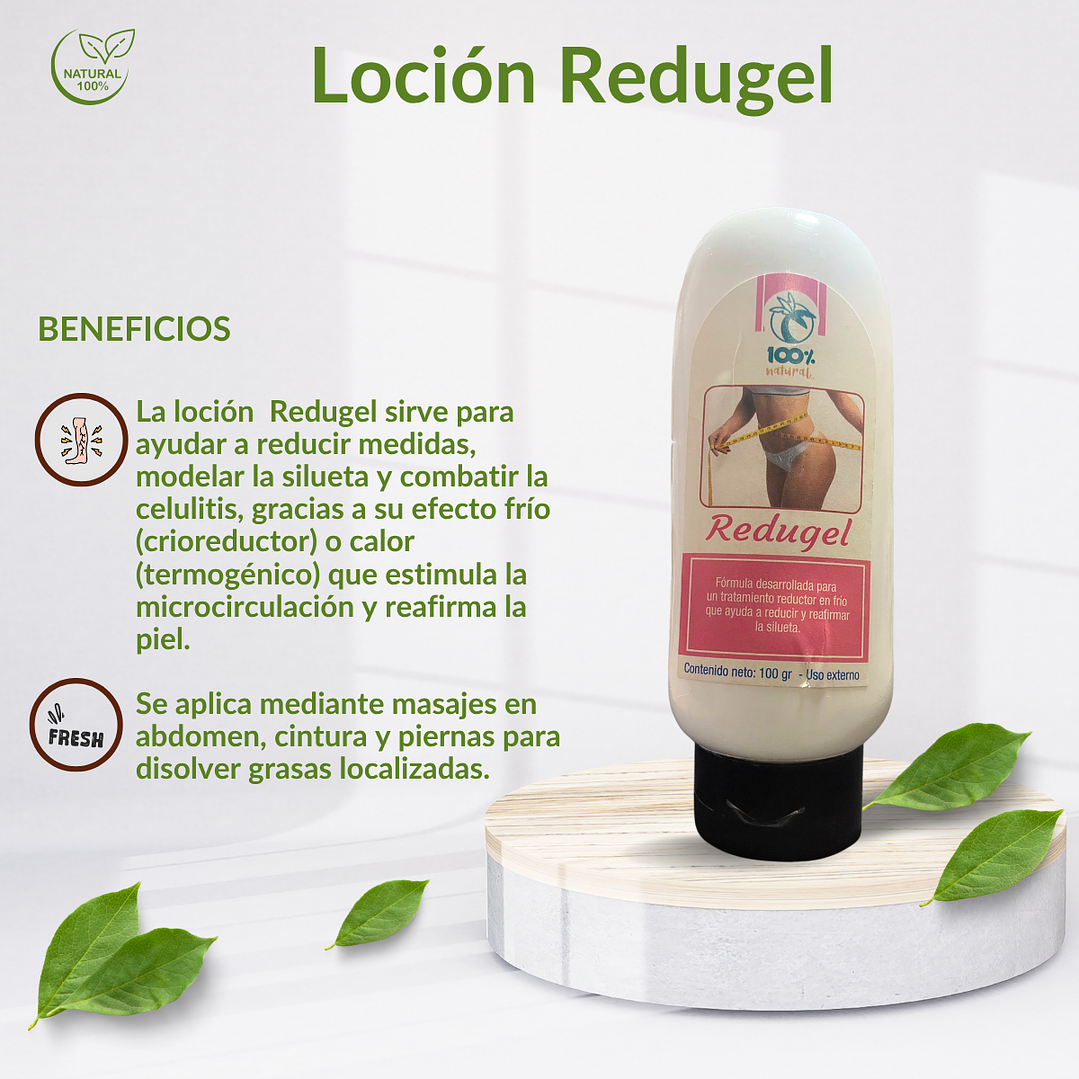Loción Redugel, 100 gr. 3