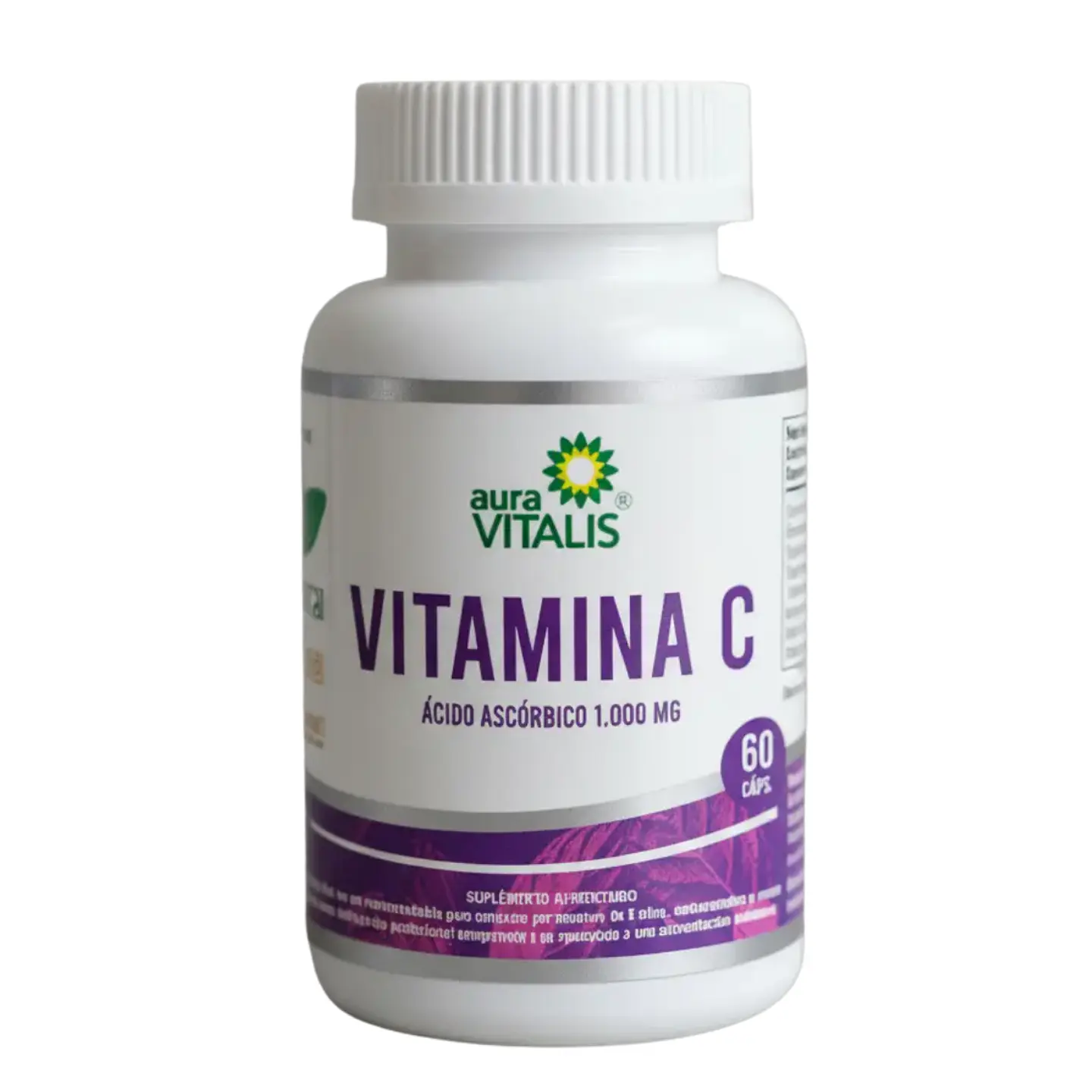 Vitamina C. 60 cápsulas  1000 gr 1