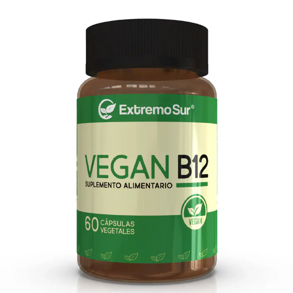 Vegan B12, 60 cápsulas vegetales 500 mg 1