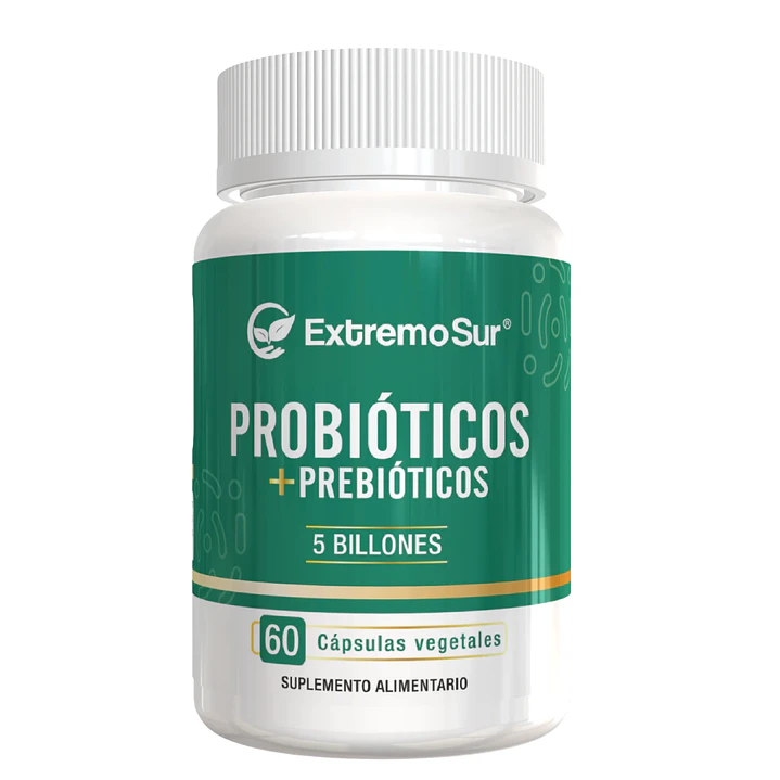 Probióticos + Prebióticos 60 cápsulas 5 Billones 1