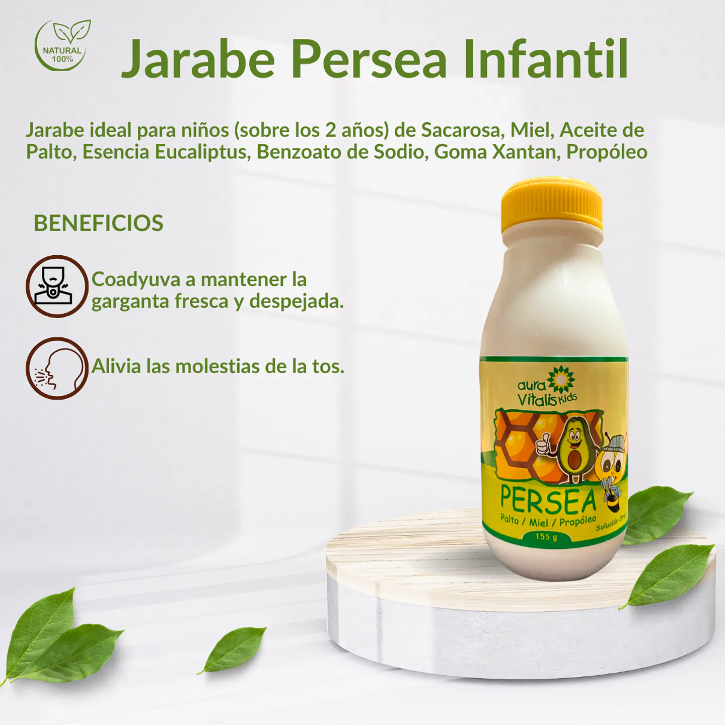 Jarabe Persea Infantil, 155 gr 3